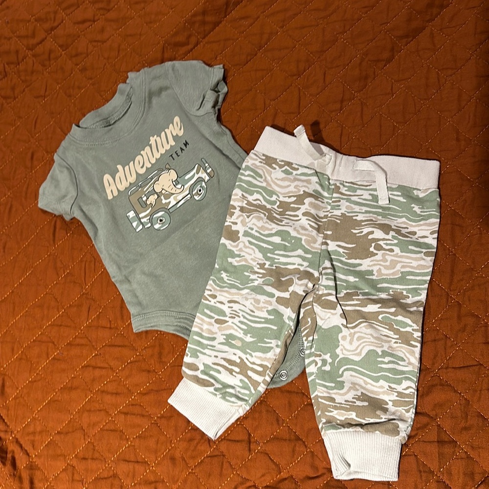 Two Piece Onesie and Pant Set